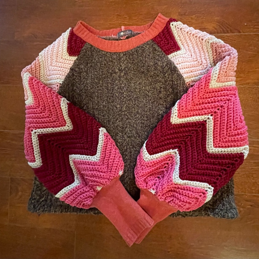 Colorful Chevron Knit Sweater